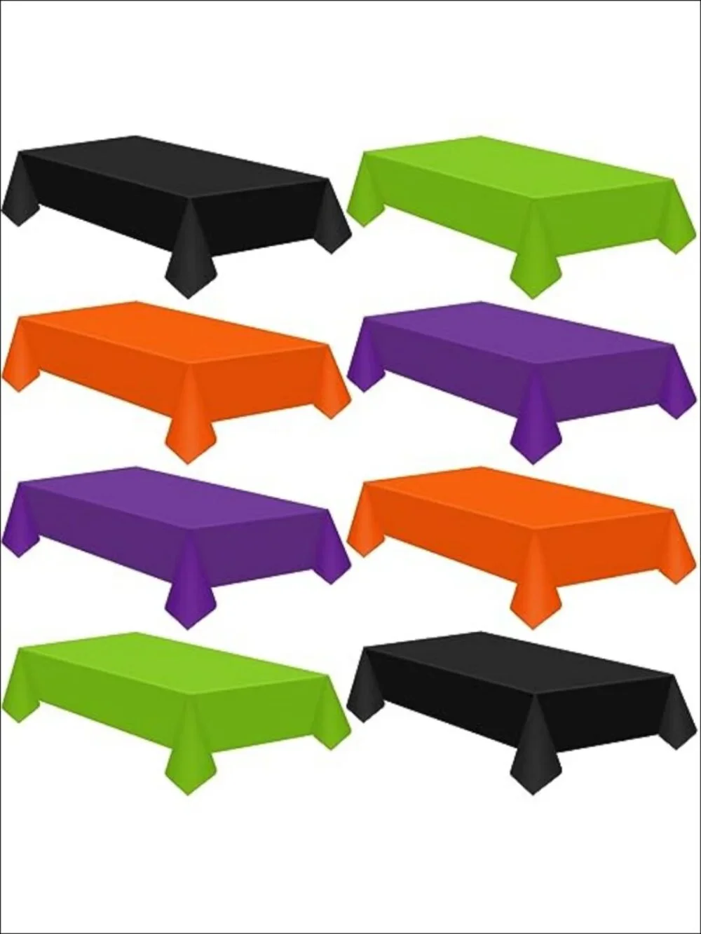 24 Pk Disposable Plastic Tablecloths 54x108 Rectangle Party Tables